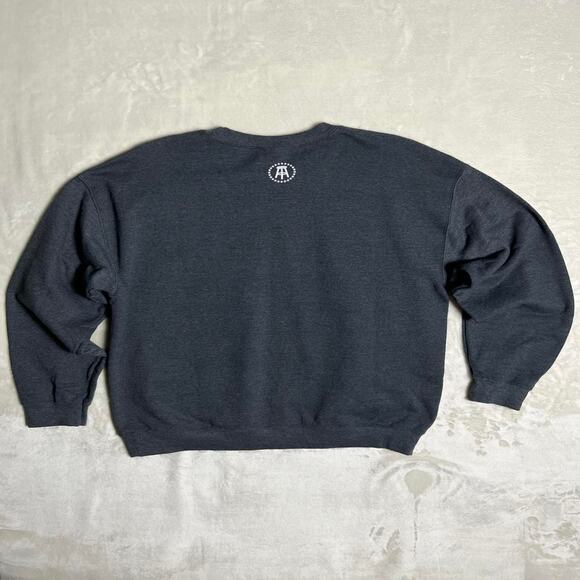 Barstool Sports Graphic Sweatshirt Men's L Winter Golf Print Gray Gildan Holiday - Picture 4 of 7